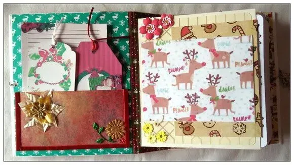 Presente de Natal: Álbum de fotos para o Natal (versão I) - artesanato de Ateliê de Criação Usina Caseira