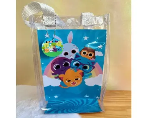 Sacola Transparente Bolofofos Personalizado - artesanato de Artmanha Lembrancinhas