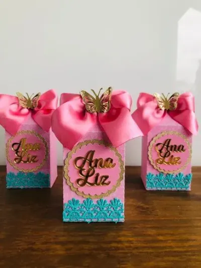 Caixa Milk Jardim - artesanato de Fina Essência Papelaria Personalizada