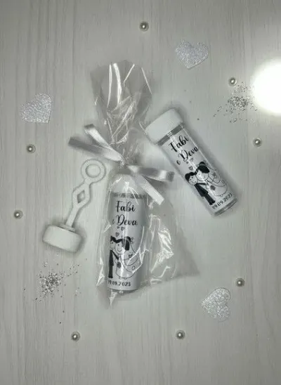 Bolha de Sabão - Casamento Personalizado - artesanato de Mi Papelaria Criativa