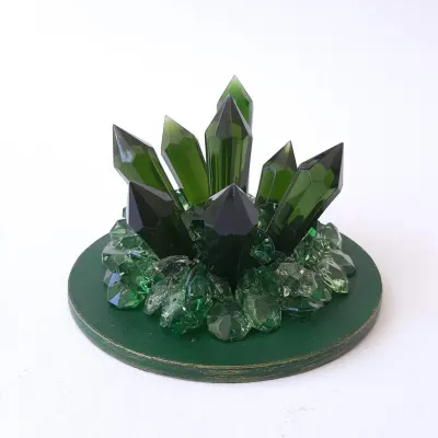 Porta Joias Pedras Verdes - artesanato de Estudio Bananeira