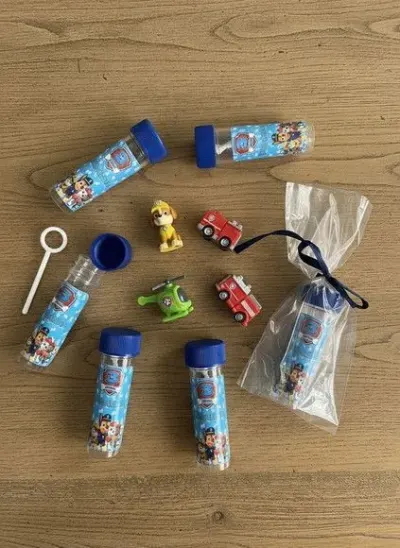 Bolha de Sabão - Patrulha Canina Personalizado - artesanato de Mi Papelaria Criativa