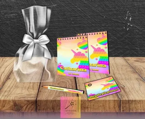 Bloquinho Pop It Personalizado - artesanato de Artmanha Lembrancinhas