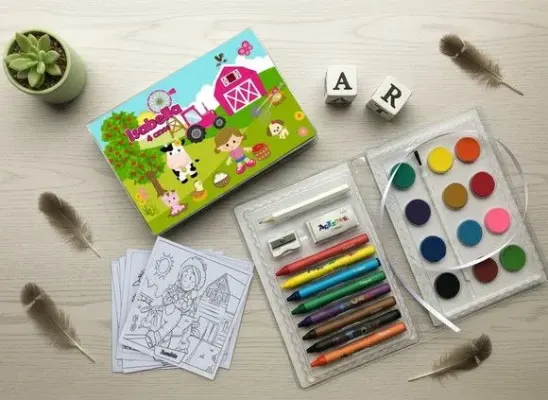 Estojo de Pintura Fazendinha Personalizado - artesanato de Mi Papelaria Criativa