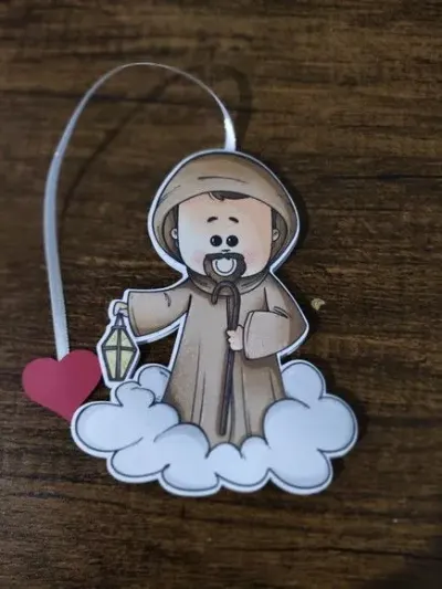 Marcador de Página 08 cm - São Longuinho T - artesanato de Emejhu Personalizados