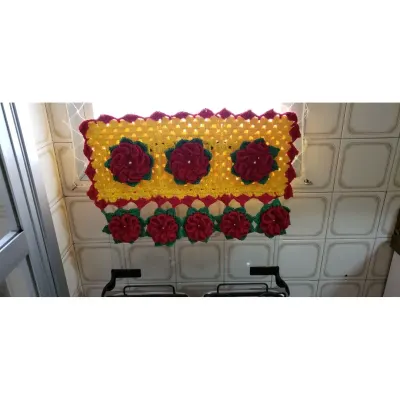 Capa para Encaixe em Crochê Tampa Vidro Fogão 51 cm x 30 cm - artesanato de Mari Crochê feito com carinho!