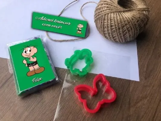 Massinha Modelar Cebolinha Personalizada - artesanato de Mi Papelaria Criativa