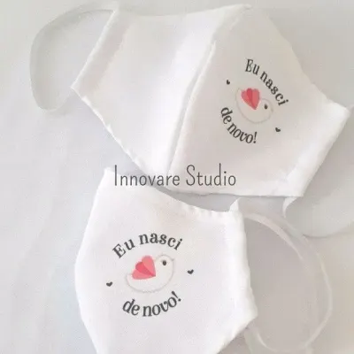 MÁSCARA DE PROTEÇÃO PERSONALIZADA - artesanato de Innovare Studio