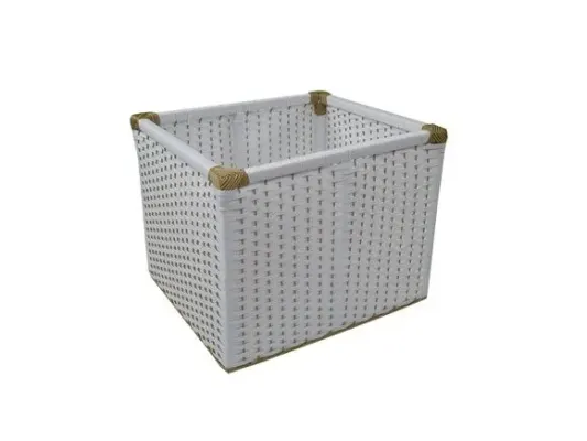 Kit 10 Cestos Organizadores Branco e Preto - artesanato de Mundo Urbano