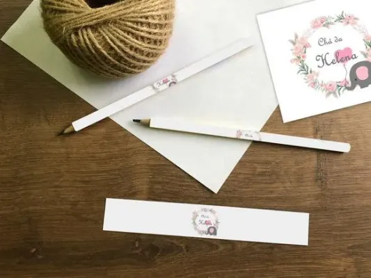 Lápis Personalizado - artesanato de Mi Papelaria Criativa