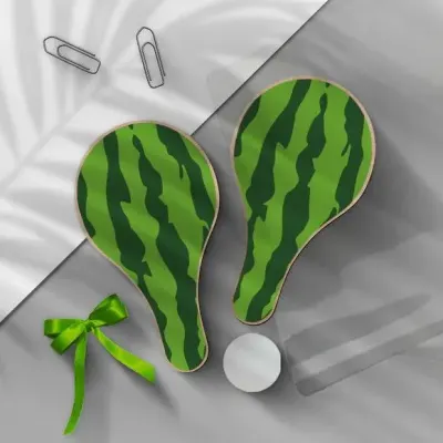 Raquete Ping Pong - Melancia - artesanato de Mi Papelaria Criativa