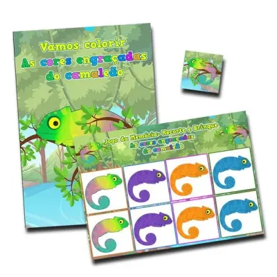 Kit Diversão Revista Colorir + Jogo da Memória - artesanato de PAPCRIE