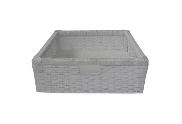 Cesto Gaveta Sintético Argila 43x28x17 - artesanato de Mundo Urbano
