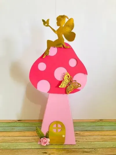 Caixa Cone Jardim Das Fadas - artesanato de Fina Essência Papelaria Personalizada