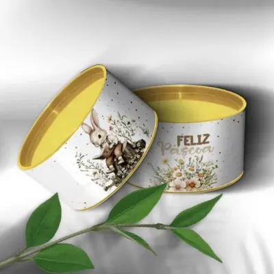 Tubo Lata - Páscoa Personalizada - artesanato de Mi Papelaria Criativa