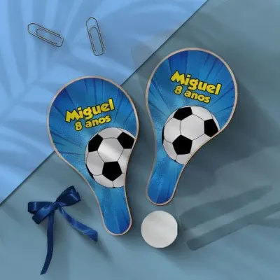 Raquete Ping Pong - Futebol Personalizada - artesanato de Mi Papelaria Criativa