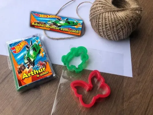 Massinha Modelar Hotwheels Personalizada - artesanato de Mi Papelaria Criativa
