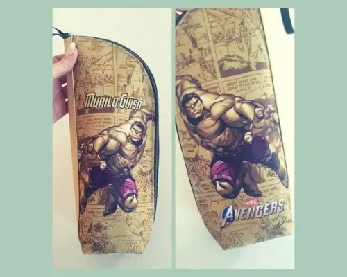 Porta garrafa personalizado Incrível Hulk - artesanato de Innovare Studio