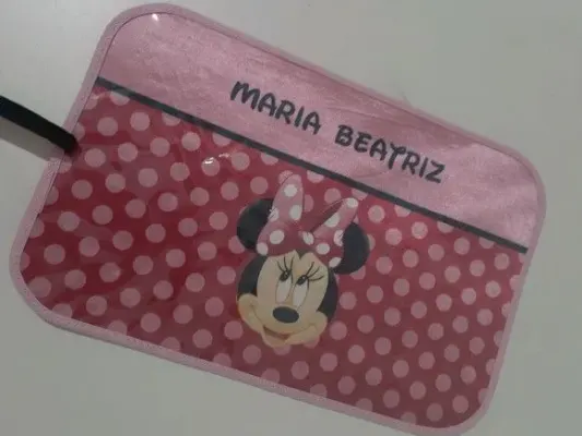 Jogo americano infantil Minnie - artesanato de Innovare Studio