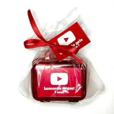 Maletinha Modelar Youtube Personalizado - artesanato de Mi Papelaria Criativa