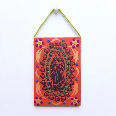 Quadro N. S. de Guadalupe P - artesanato de Estudio Bananeira