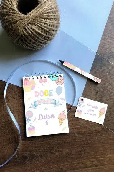 Bloquinho Jardim Personalizado - artesanato de Mi Papelaria Criativa