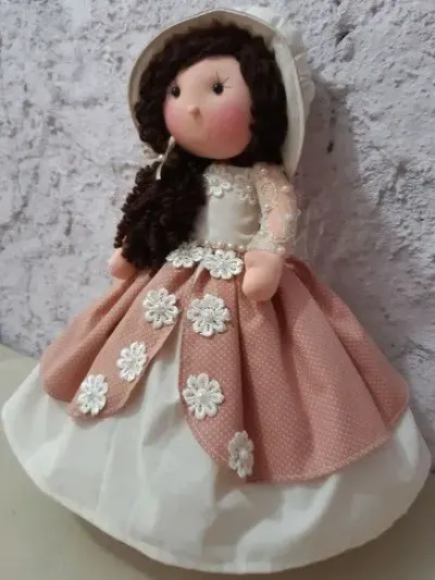 Boneca Camponesa - artesanato de Ateliê cantinho do bebê