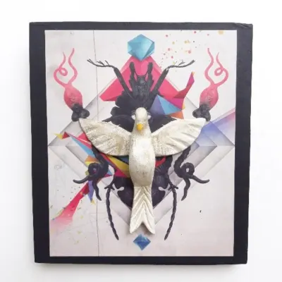 Quadro Divino Arte - artesanato de Estudio Bananeira