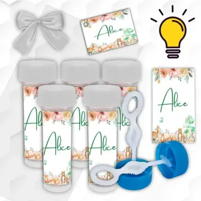 Bolinha de Sabão Casamento Personalizada - artesanato de Mi Papelaria Criativa