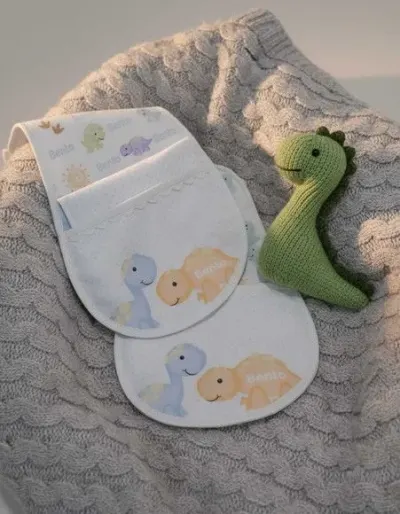 Kit Babador E Regurgitador Personalizados - artesanato de Innovare Studio