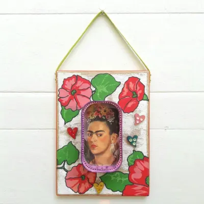 Quadro Frida Chita 3 - artesanato de Estudio Bananeira