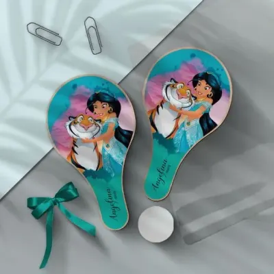 Raquete Ping Pong - Jasmine Personalizada - artesanato de Mi Papelaria Criativa