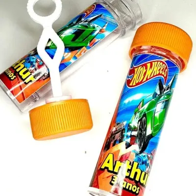 Bolinha de Sabão Hotwheels Personalizada - artesanato de Mi Papelaria Criativa