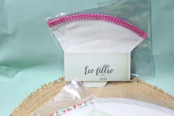 Filtro de Coar Café em Tecido 100% Algodão Reutilizável - artesanato de Juliana Biz - casa e bem estar