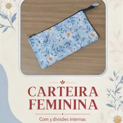 Carteira Feminina 1 - artesanato de Djulik