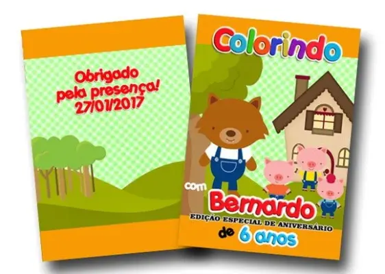revista lobo mau 3 porquinhos 14x10 - artesanato de PAPCRIE