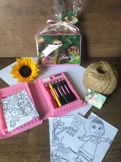 Estojinho de Pintura Marsha e o Urso Personalizado - artesanato de creativitybynina