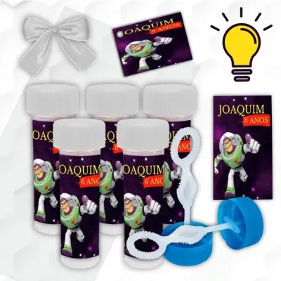 Bolinha de Sabão Buzz Lightyear Personalizada - artesanato de Mi Papelaria Criativa