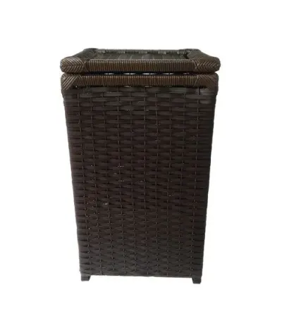Cesto Roupa Sintético Argila 37x37x60 - artesanato de Mundo Urbano