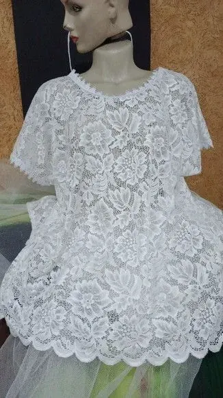 Bata de Renda e Saia de Renda - artesanato de Ateliê Ofatemi