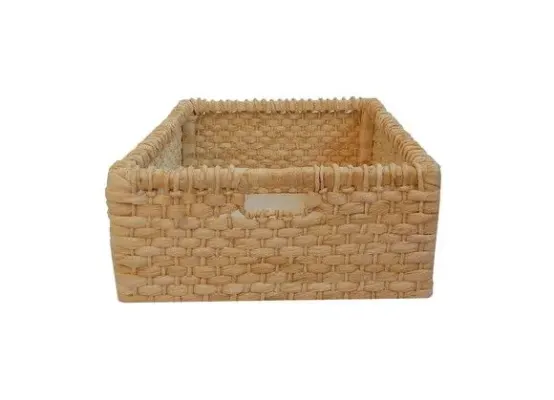 Kit 2 Gavetas Palha Milho Natural 25x40x11 - artesanato de Mundo Urbano