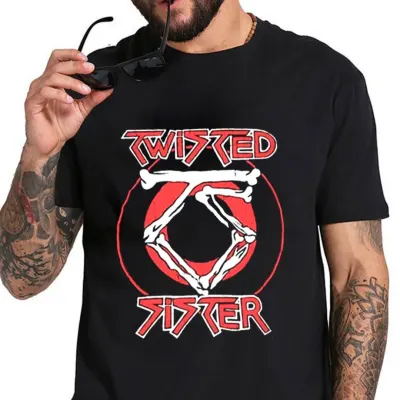 Camiseta Twisted Sister, banda clássica anos 80, exclusiva  tamanhos unisex - artesanato de Lado B Rock Camisetas