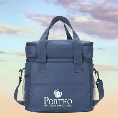 Bolsa Térmica Dupla 16 Litros personalizada com seu logo - artesanato de valbrindes