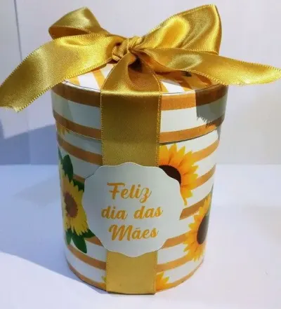Caixinha Girassol dia das mães - artesanato de PAPCRIE