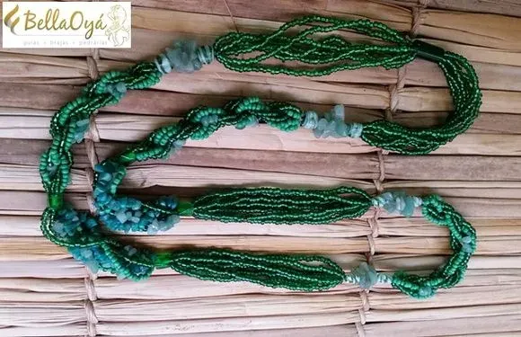 Guia de Miçanga de Oxossi - artesanato de BellaOya Guias e Brajas