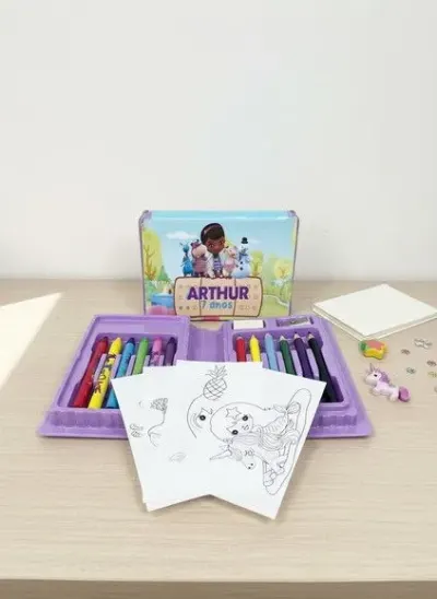 Estojinho de Pintura - Doutora Brinquedo Personalizado - artesanato de Mi Papelaria Criativa