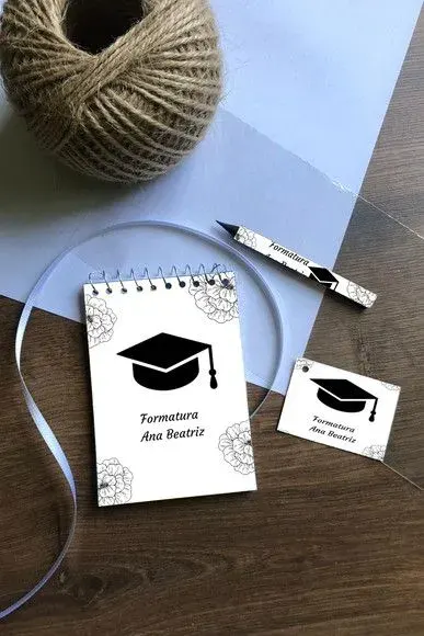 Bloquinho Formatura Personalizado - artesanato de Mi Papelaria Criativa
