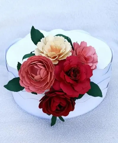 Flor Topo de Bolo - artesanato de PAPCRIE