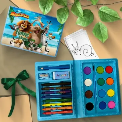 Estojo de Pintura - Madagascar Personalizado - artesanato de Mi Papelaria Criativa