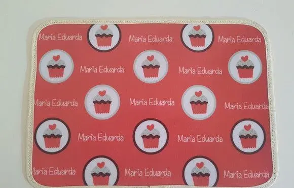 Jogo americano infantil cupcake - artesanato de Innovare Studio